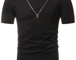 Ericdress Plain Loose Short Sleeve Mens T Shirt