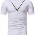 Ericdress Plain Loose Short Sleeve Mens T Shirt