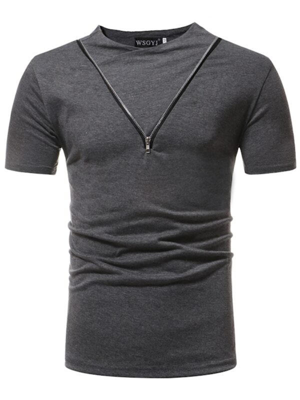 Ericdress Plain Loose Short Sleeve Mens T Shirt