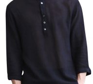 Ericdress Plain Stand Collar Simple Loose Men’s Shirt