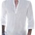Ericdress Plain Stand Collar Simple Loose Men’s Shirt