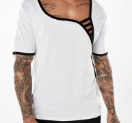 Ericdress Plain Unique Designed Mens T Shirts