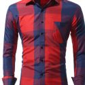 Ericdress Pocket Casual Plaid Single-Breasted Fall Men’s Shirt