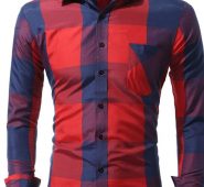 Ericdress Pocket Casual Plaid Single-Breasted Fall Men’s Shirt