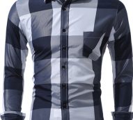 Ericdress Pocket Casual Plaid Single-Breasted Fall Men’s Shirt