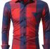 Ericdress Pocket Casual Plaid Single-Breasted Fall Men’s Shirt