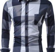Ericdress Pocket Casual Plaid Single-Breasted Fall Men’s Shirt