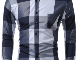 Ericdress Pocket Casual Plaid Single-Breasted Fall Men’s Shirt