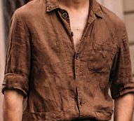 Ericdress Pocket England Plain Single-Breasted Fall Men’s Shirt