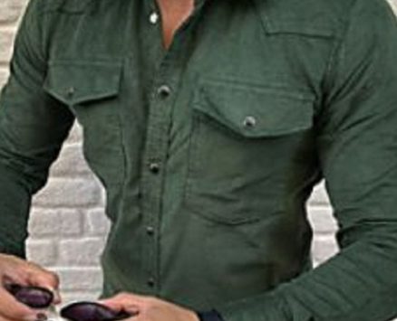 Ericdress Pocket Lapel Plain Single-Breasted Men’s Shirt