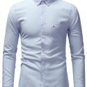 Ericdress Pocket OL Lapel Single-Breasted Fall Men’s Shirt