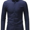 Ericdress Pocket OL Lapel Single-Breasted Fall Men’s Shirt