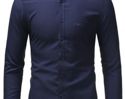Ericdress Pocket OL Lapel Single-Breasted Fall Men’s Shirt