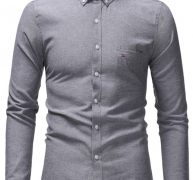 Ericdress Pocket OL Lapel Single-Breasted Fall Men’s Shirt