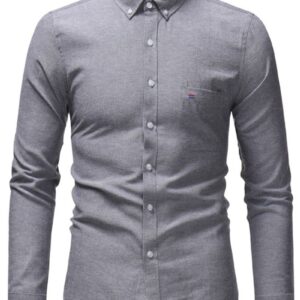 Ericdress Pocket OL Lapel Single-Breasted Fall Men's Shirt