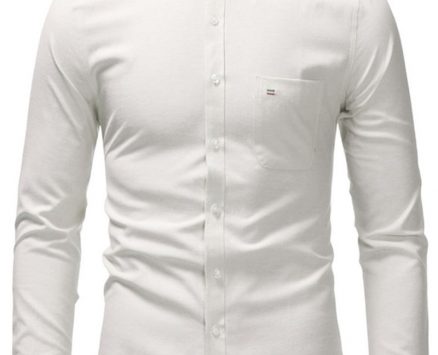 Ericdress Pocket OL Lapel Single-Breasted Fall Men’s Shirt