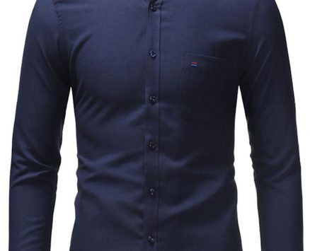 Ericdress Pocket OL Lapel Single-Breasted Fall Men’s Shirt
