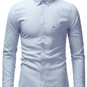 Ericdress Pocket OL Lapel Single-Breasted Fall Men's Shirt