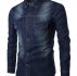 Ericdress Pocket Patched Denim Men’s Shirt