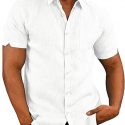 Ericdress Pocket Plain Lapel Single-Breasted Men’s Shirt