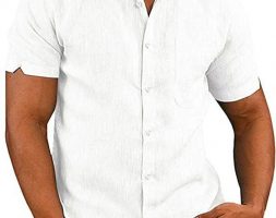 Ericdress Pocket Plain Lapel Single-Breasted Men’s Shirt