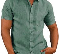 Ericdress Pocket Plain Lapel Single-Breasted Men’s Shirt