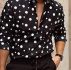 Ericdress Polka Dots Lapel Print Single-Breasted Men’s Shirt