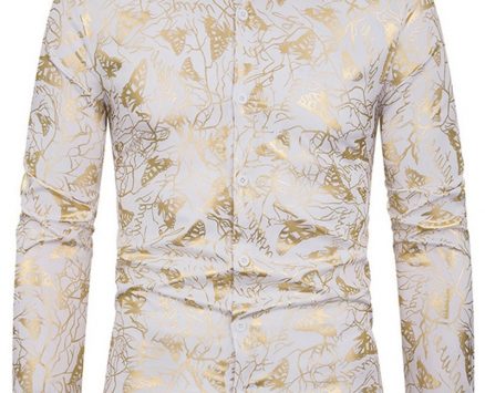 Ericdress Print Animal Lapel Single-Breasted Men’s Shirt