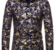 Ericdress Print Animal Lapel Single-Breasted Men’s Shirt