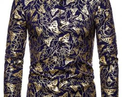 Ericdress Print Animal Lapel Single-Breasted Men’s Shirt