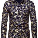 Ericdress Print Animal Lapel Single-Breasted Men’s Shirt