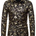 Ericdress Print Animal Lapel Single-Breasted Men’s Shirt