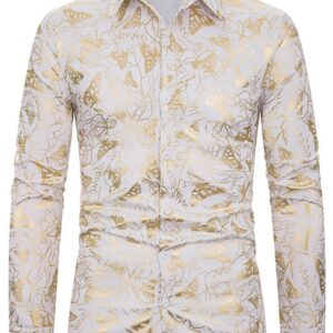 Ericdress Print Animal Lapel Single-Breasted Men's Shirt