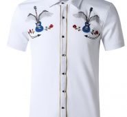 Ericdress Print Casual Color Block Single-Breasted Fall Men’s Shirt