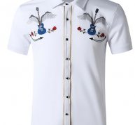 Ericdress Print Casual Color Block Single-Breasted Fall Men’s Shirt