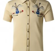 Ericdress Print Casual Color Block Single-Breasted Fall Men’s Shirt