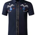 Ericdress Print Casual Color Block Single-Breasted Fall Men’s Shirt