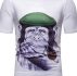 Ericdress Print Casual Color Block Slim Mens T-shirt