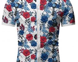 Ericdress Print Casual Floral Single-Breasted Men’s Shirt