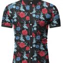 Ericdress Print Casual Floral Single-Breasted Men’s Shirt