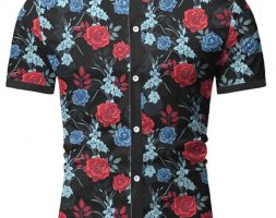 Ericdress Print Casual Floral Single-Breasted Men’s Shirt