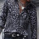 Ericdress Print Casual Leopard Spring Single-Breasted Men’s Shirt