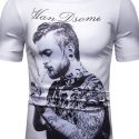 Ericdress Print Casual Round Neck Slim Mens T-shirt