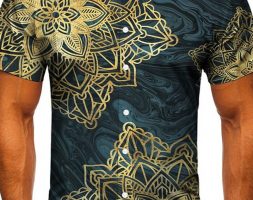 Ericdress Print Casual Slim Single-Breasted Men’s Shirt