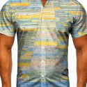 Ericdress Print Casual Slim Single-Breasted Men’s Shirt