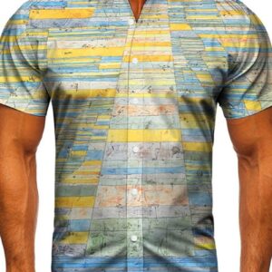 Ericdress Print Casual Slim Single-Breasted Men's Shirt