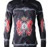 Ericdress Print Color Block Slim Halloween Men’s Shirt