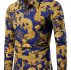 Ericdress Print European Lapel Single-Breasted Men’s Shirt