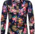 Ericdress Print Floral Lapel Men’s Shirt
