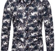 Ericdress Print Floral Lapel Single-Breasted Spring Men’s Shirt